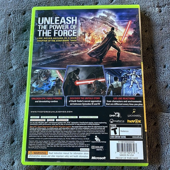 Star Wars the Force Unleashed for XBOX 360 - Picture 2 of 5